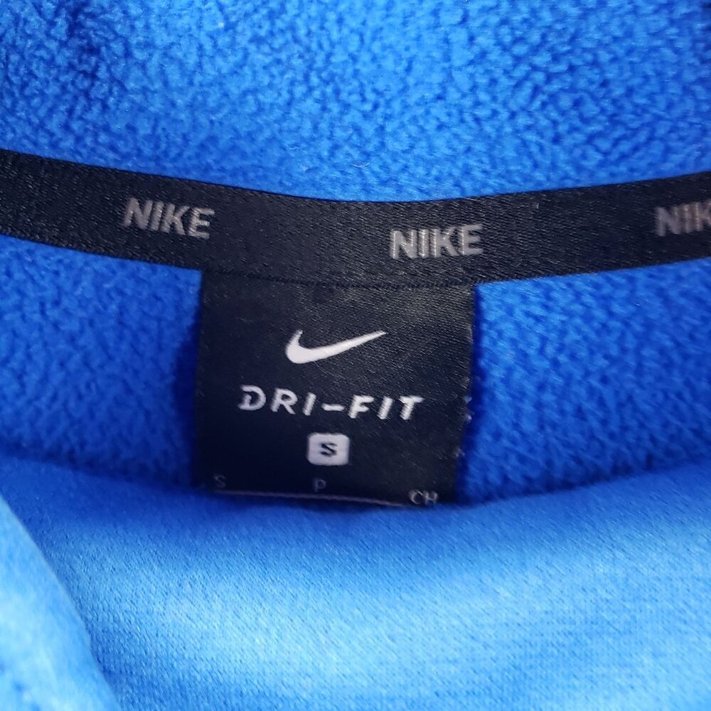 Nike Men's Pullover Blue Hoodie Size S Therma Fit - Picture 7 of 8